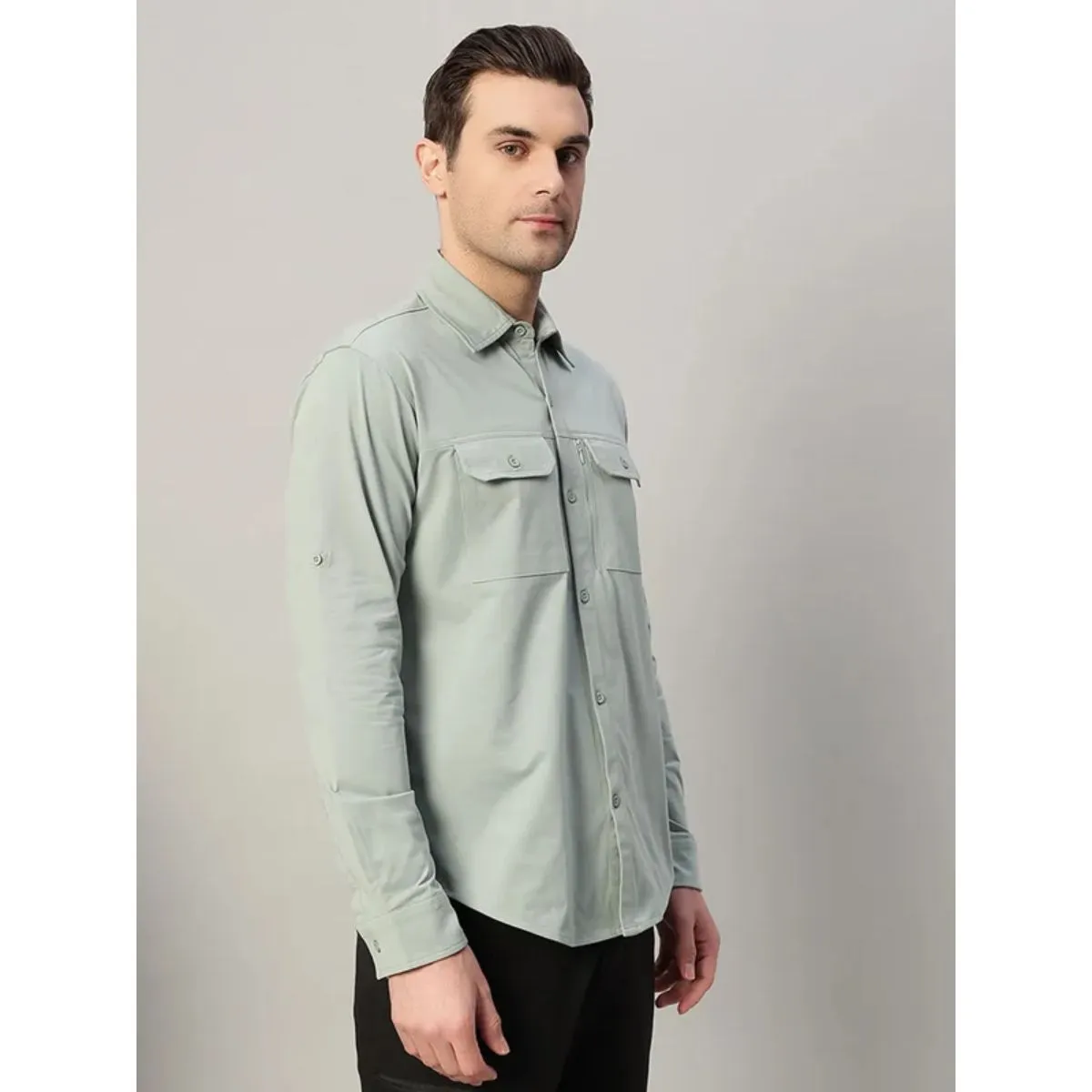 Men's TechFlex Cargo Shirt - Sage Green